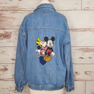 Vintage Disney Mickey Minnie Mouse Denim Jacket
